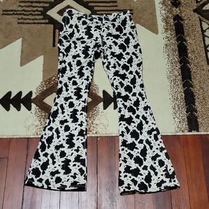 Rock & Roll Cowgirl Black and White Flare Jeans